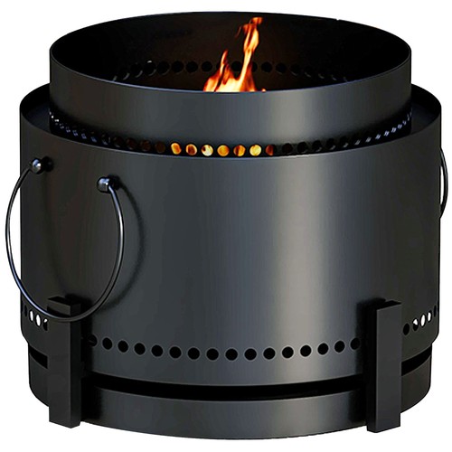 Smokeless fire pit with - fire, ash