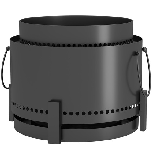 37cm smokeless fire pit - pit, ash