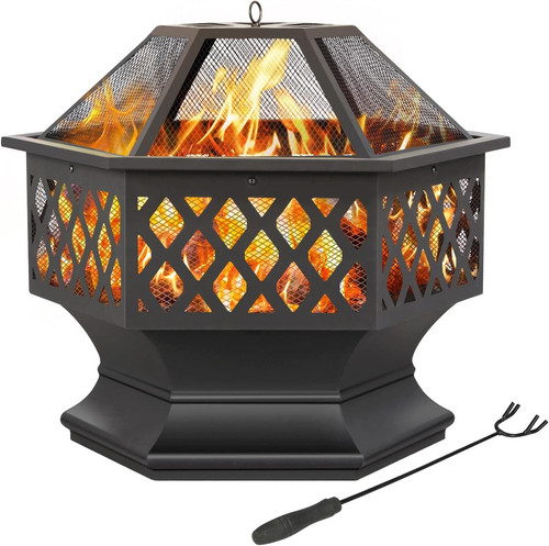 Hexagon outdoor fire - hexagon,