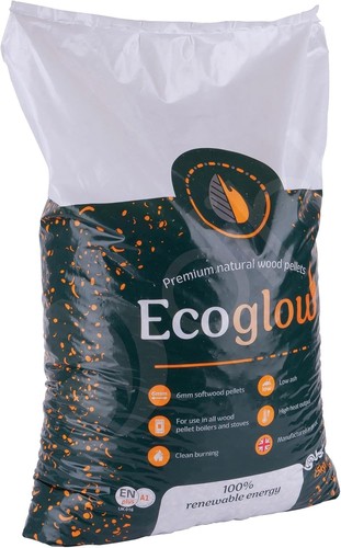 15kg ecoglow wood fuel pellets - wood,