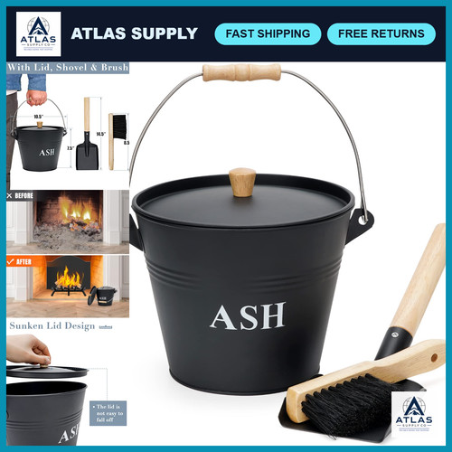 Mini metal ash bucket with - metal,