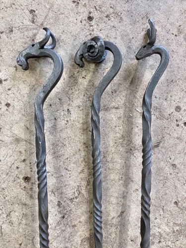 Handmade fireplace tool set - handmade,