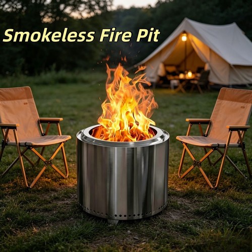 Smokeless fire pit 38cm - smokeless,