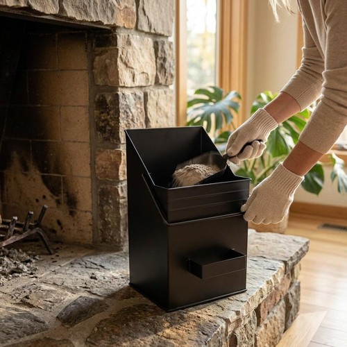 Ash bucket fireplace tools - ash,