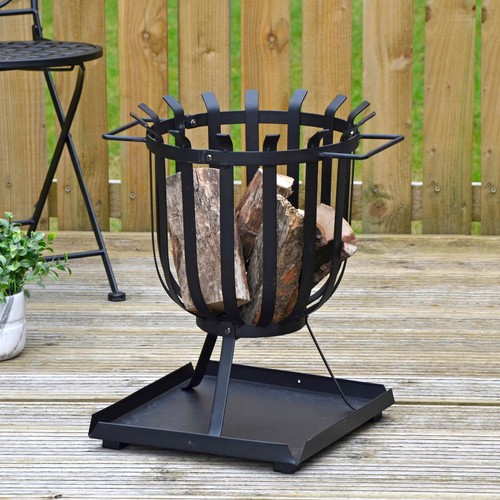 Fire pit log burner garden - pit,