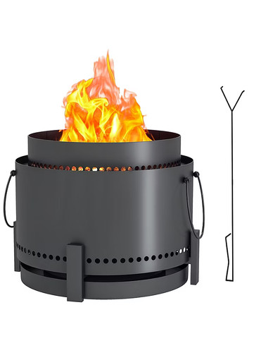 Smokeless wood burning fire - smokeless,