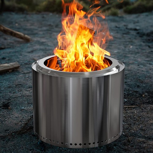 Large smokeless fire pit wood - smokeless,